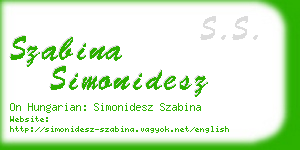 szabina simonidesz business card